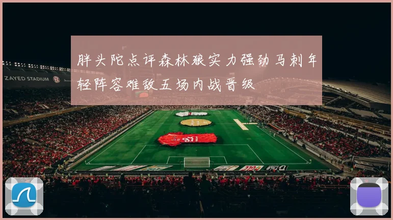 胖头陀点评森林狼实力强劲马刺年轻阵容难敌五场内战晋级